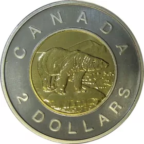 2003 Canadian $2 Polar Bear/Old Effigy Toonie Coin (Brilliant Uncirculated)