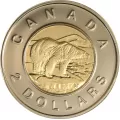 2006 Canadian $2 Polar Bear Toonie Special Wrap Coin Roll