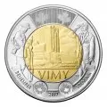 2017 Canadian $2 The Battle of Vimy Ridge 100th Anniv Remembrance Toonie Coin (Brilliant Uncirculated)