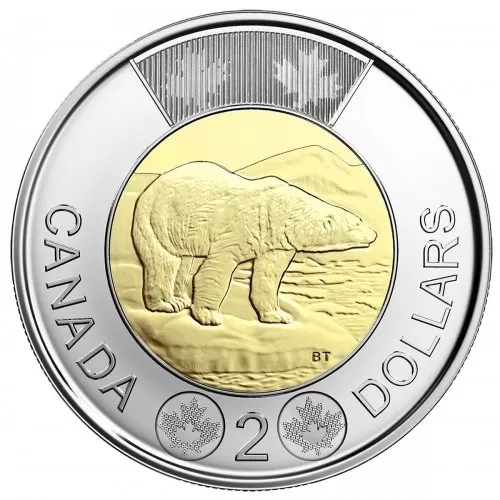 2018 Canadian $2 Polar Bear Toonie Coin (Brilliant Uncirculated)
