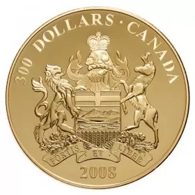 2008 Canada $300 Provincial Coat of Arms/Alberta 14-karat Gold Coin