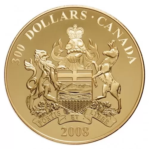 2008 Canada $300 Provincial Coat of Arms/Alberta 14-karat Gold Coin