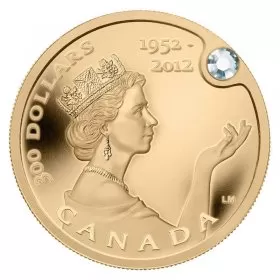 2012 (1952-) Canadian $300 The Queen's Diamond Jubilee Pure Gold & Diamond Coin