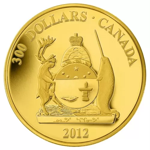 2012 Canada $300 Provincial Coat of Arms/Nunavut 14-karat Gold Coin