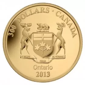 2013 Canada $300 Provincial Coat of Arms/Ontario 14-karat Gold Coin