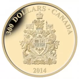 2014 Canadian $300 Canada Coat of Arms 14-karat Gold Coin