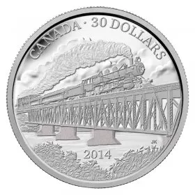 2014 Canadian $30 Completion of the Grand Trunk Pacific Railway 100th Anniv 2 oz Proof Silver Coin