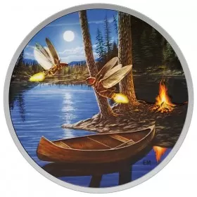 2015 Canadian $30 Moonlight Fireflies - 2 oz Fine Silver Coin (Glow-in-the-Dark)