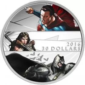 2016 Canadian $30 Batman v Superman: Dawn of Justice™ - 2 oz Fine Silver Coin