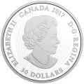 2017 Canadian $30 Animals in the Moonlight: Great Horned Owl 2 oz Fine Silver Coloured Coin (Glow-in-the-Dark)