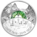 2018 (1918-) Canadian $30 Canadian National Institute of the Blind 100th Anniv 2 oz Fine Silver Coin & Bronze Medallion Set