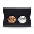 2018 (1918-) Canadian $30 Canadian National Institute of the Blind 100th Anniv 2 oz Fine Silver Coin & Bronze Medallion Set