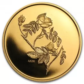 2002 Canada $350 The Wild Rose/Alberta 99999 Pure Gold Coin-coin in capsule only, no COA