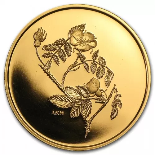 2002 Canada $350 The Wild Rose/Alberta 99999 Pure Gold Coin-coin in capsule only, no COA