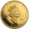 2002 Canada $350 The Wild Rose/Alberta 99999 Pure Gold Coin-coin in capsule only, no COA