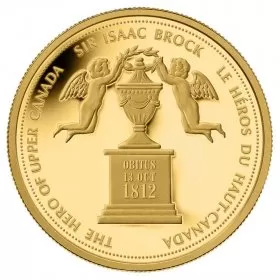 2012 Canadian $350 Sir Isaac Brock: The Hero of Upper Canada 99.999% Pure Gold Coin 