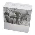2011 Canadian $3 Wildlife Conservation Series: Black Footed Ferret Sterling Silver Gold-plated Square Coin