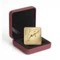 2011 Canadian $3 Wildlife Conservation Series: Orca Whale Sterling Silver Gold-plated Square Coin
