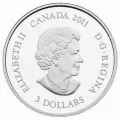 2011 Canada Fine Silver $3 Coin - Aboriginal Art: Family Scene