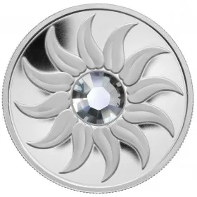 2011 Canadian $3 Birthstone Collection: April Diamond Swarovski® Crystal & Fine Silver Coin