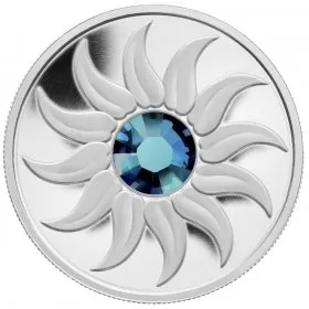 2011 Canadian $3 Birthstone Collection: December Zircon Swarovski® Crystal & Fine Silver Coin