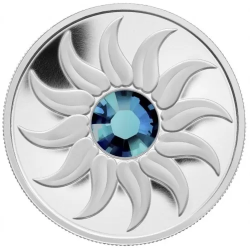 2011 Canadian $3 Birthstone Collection: December Zircon Swarovski® Crystal & Fine Silver Coin