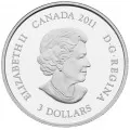 2011 Canadian $3 Birthstone Collection: January Garnet Swarovski® Crystal & Fine Silver Coin