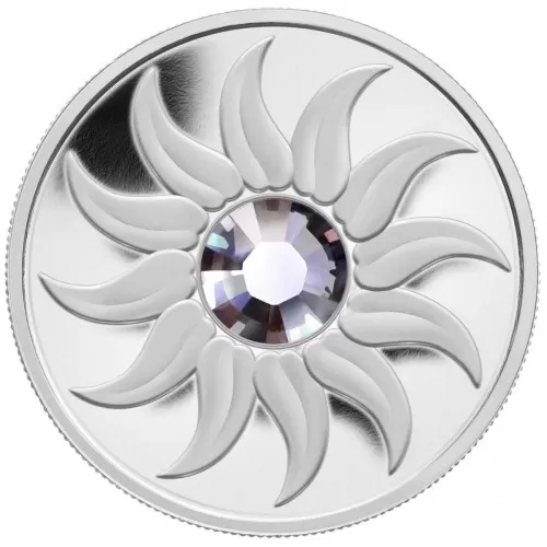 2011 Canadian $3 Birthstone Collection: June Alexandrite Swarovski® Crystal & Fine Silver Coin