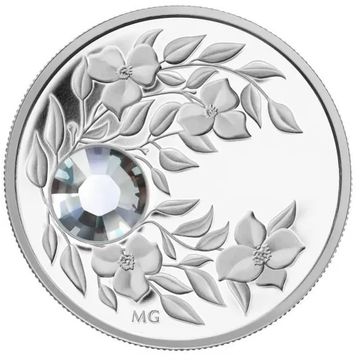 2012 Canadian Fine Silver $3 Coin - Birthstone Collection: April, Diamond