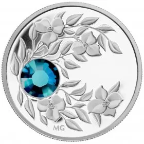 2012 Canadian Fine Silver $3 Coin - Birthstone Collection: December, Zircon