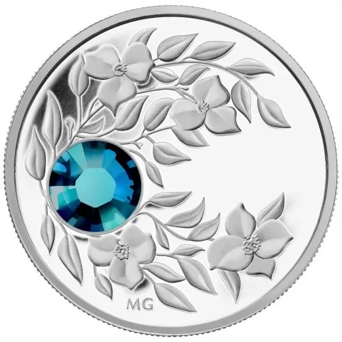 2012 Canadian Fine Silver $3 Coin - Birthstone Collection: December, Zircon