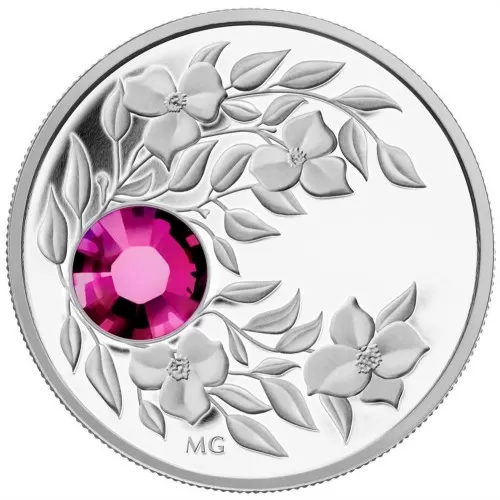 2012 Canadian Fine Silver $3 Coin - Birthstone Collection: January, Garnet