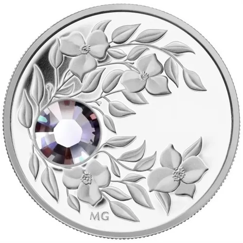 2012 Canadian Fine Silver $3 Coin - Birthstone Collection: June, Alexandrite