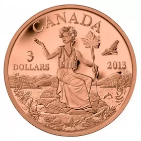 2013 Canadian $3 Canada: An Allegory - Bronze Coin