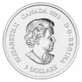 2013 Canadian $3 Maple Leaf Impression 1/4 oz Fine Silver Coin