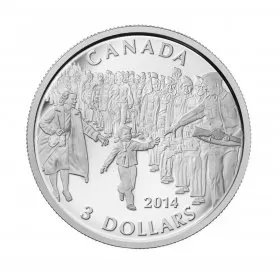 2014 Canadian $3 Wait for Me, Daddy - 1/4 oz Fine Silver Coin
