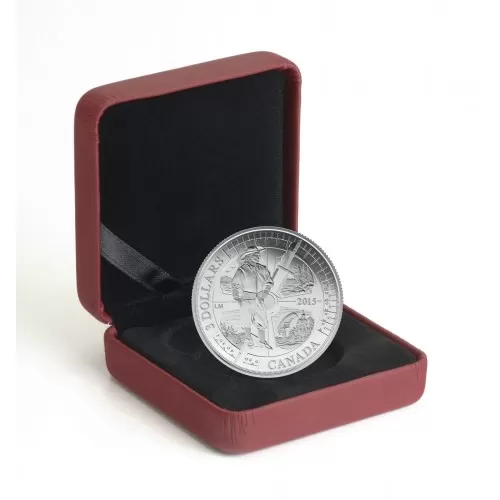 2015 Canadian $3 400th Anniversary of Samuel de Champlain in Huronia - Fine Silver Coin