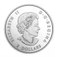 2017 (1917-) Canadian $3 Toronto Maple Leafs® Anniversary Logo Coloured Silver Coin