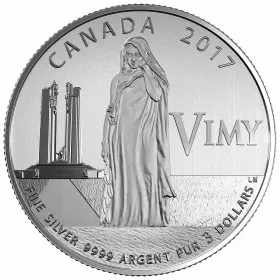 2017 Canadian $3 100th Anniversary of the Battle of Vimy Ridge  - Fine Silver Coin