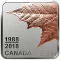 2018 (1988-) Canadian $3 Maple Leaf Quartet: Thirty Years - Fine Silver 4-Coin Set