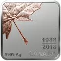 2018 (1988-) Canadian $3 Maple Leaf Quartet: Thirty Years - Fine Silver 4-Coin Set