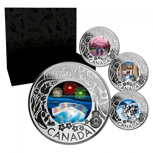 2019 Canada $3 Celebrating Canadian Fun and Festivities 12-Coin Set with Deluxe Case