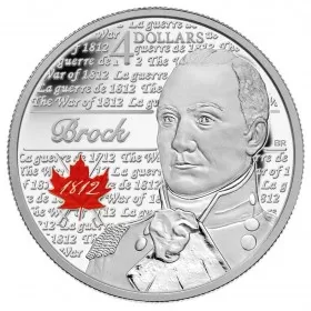2012 Canadian $4 Heroes of 1812: Sir Isaac Brock Fine Silver Coin-no outside box