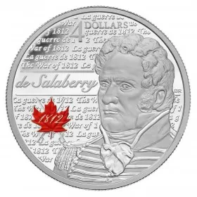 2013 Canadian $4 Heroes of 1812: Charles-Michel de Salaberry Fine Silver Coin-no outside box & no COA