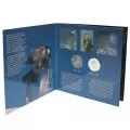 1995 Canada On The Wing 50-Cent Birds of Canada: Gray Jay, White-tailed Ptarmigan Silver 2-Coin Set-coins may be tarnished