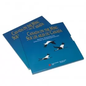 1995 Canada On The Wing 50-Cent Birds of Canada: Atlantic Puffin, Whooping Crane Silver 2-Coin Set-coins may be tarnished