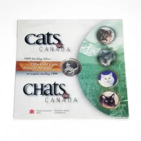 1999 Canadian 50-Cent Cats of Canada: Tonkinese Sterling Silver Coin