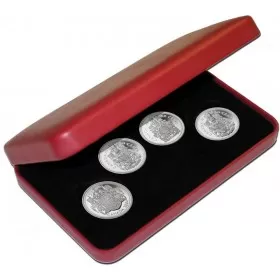 2004 Canadian 50-Cent Coat of Arms Sterling Silver 4-Coin Set