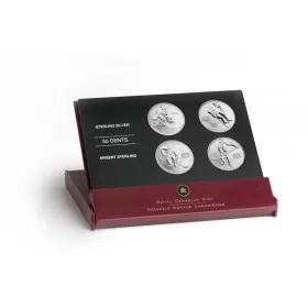 2005 Canada Sterling Silver 50 Cent 4-Coin Set - NHL® Hockey Legends: Montreal Canadiens