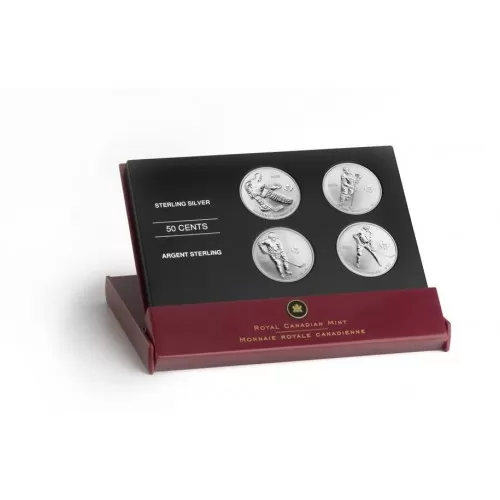 2005 Canada Sterling Silver 50 Cent 4-Coin Set - NHL® Hockey Legends: Toronto Maple Leafs